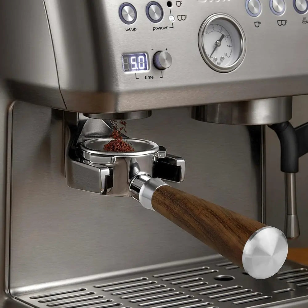 Timber | Bottomless Portafilter, Wood Handle | 54mm