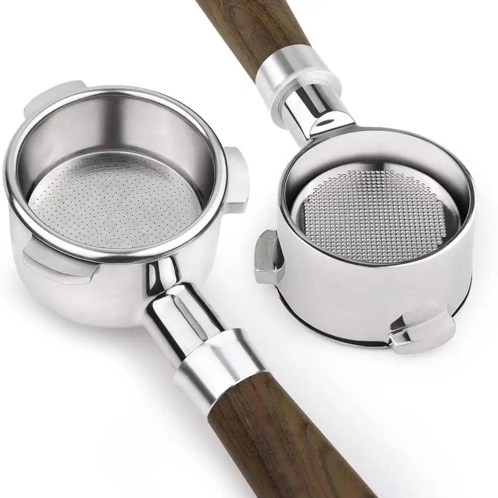 Timber | Bottomless Portafilter, Wood Handle | 54mm