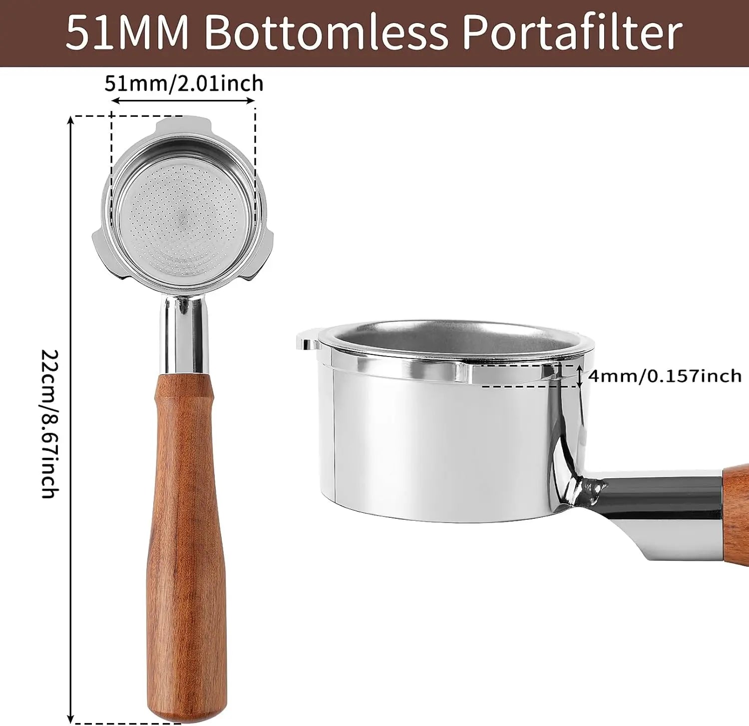 Vantage | Bottomless Portafilter | 51mm